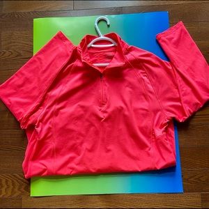 Champion Ladies Quarter Zip Fuschia Top Size XXL